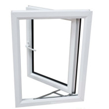 Design Acoustical Insulation Plastic PVC Double Swing Glass Casement Window